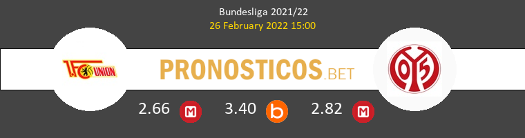 Union Berlin vs Mainz 05 Pronostico (26 Feb 2022) 1