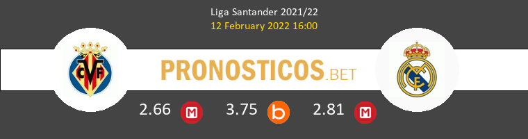 Villarreal vs Real Madrid Pronostico (12 Feb 2022) 1