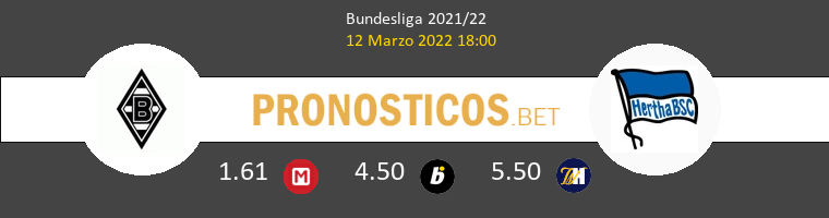 B. Mönchengladbach vs Hertha Berlín Pronostico (12 Mar 2022) 1
