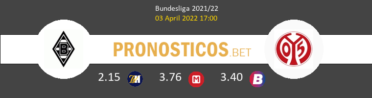 B. Mönchengladbach vs Mainz 05 Pronostico (3 Abr 2022) 1