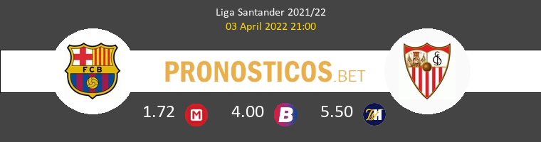 Barcelona vs Sevilla Pronostico (3 Abr 2022) 1
