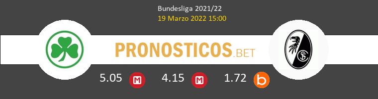 Greuther Fürth vs SC Freiburg Pronostico (19 Mar 2022) 1
