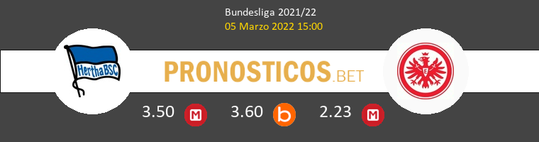 Hertha Berlin vs Eintracht Frankfurt Pronostico (5 Mar 2022) 1