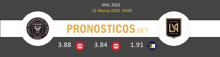 Inter Miami vs Los Angeles FC Pronostico (12 Mar 2022) 1
