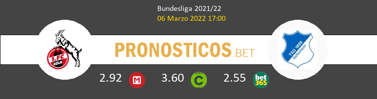 Koln vs Hoffenheim Pronostico (6 Mar 2022) 1