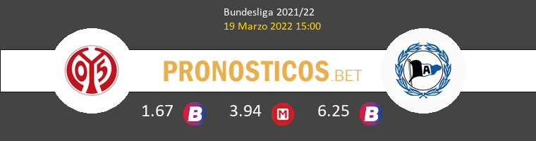 Mainz 05 vs Arminia Bielefeld Pronostico (19 Mar 2022) 1