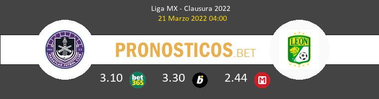 Mazatlán vs León Pronostico (21 Mar 2022) 1