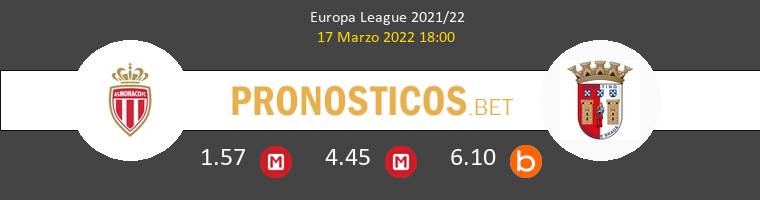 Monaco vs Sporting Braga Pronostico (17 Mar 2022) 1