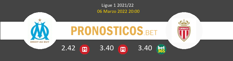 Olympique Marseille vs Monaco Pronostico (6 Mar 2022) 1