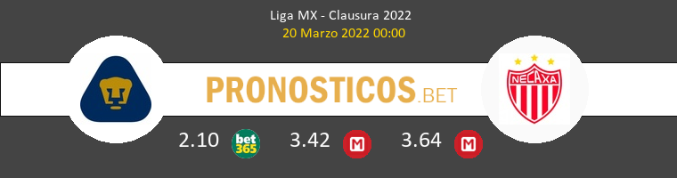 Pumas UNAM vs Necaxa Pronostico (20 Mar 2022) 1