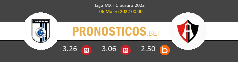 Querétaro vs Atlas Guadalajara Pronostico (6 Mar 2022) 1