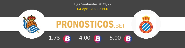 Real Sociedad vs Espanyol Pronostico (4 Abr 2022) 1