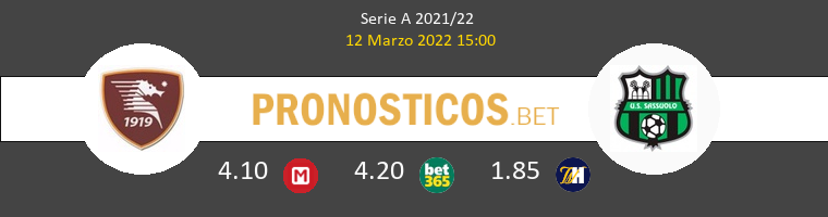 Salernitana vs Sassuolo Pronostico (12 Mar 2022) 1