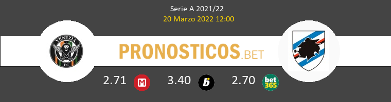 Venezia vs Sampdoria Pronostico (20 Mar 2022) 1