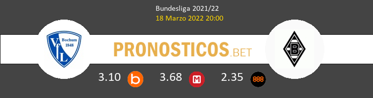 VfL Bochum vs B. Mönchengladbach Pronostico (18 Mar 2022) 1