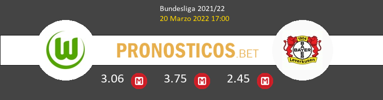 Wolfsburgo vs Leverkusen Pronostico (20 Mar 2022) 1