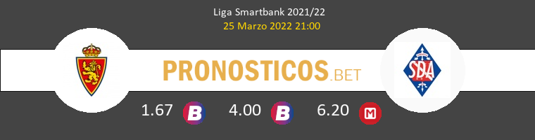Zaragoza vs SD Amorebieta Pronostico (25 Mar 2022) 1