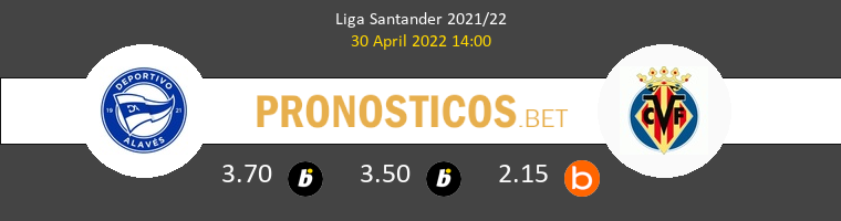 Alavés vs Villarreal Pronostico (30 Abr 2022) 1