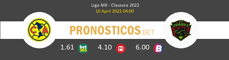 América vs FC Juárez Pronostico (10 Abr 2022) 1