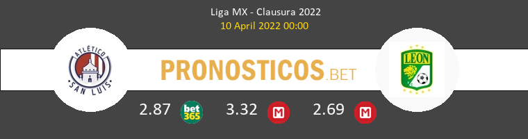Atl. San Luis vs León Pronostico (10 Abr 2022) 1