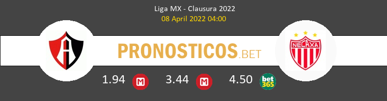 Atlas Guadalajara vs Necaxa Pronostico (8 Abr 2022) 1