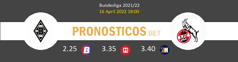 B. Mönchengladbach vs Koln Pronostico (16 Abr 2022) 1
