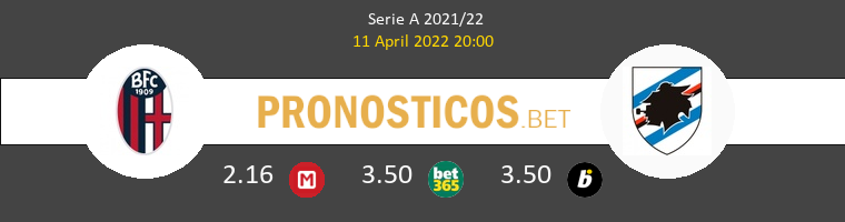 Bologna vs Sampdoria Pronostico (11 Abr 2022) 1