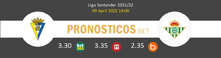 Cádiz vs Real Betis Pronostico (9 Abr 2022) 1