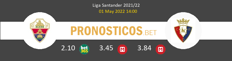 Elche vs Osasuna Pronostico (1 May 2022) 1