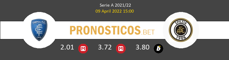 Empoli vs Spezia Pronostico (9 Abr 2022) 1