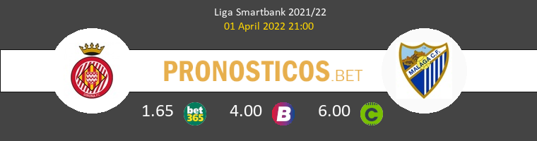 Girona vs Málaga Pronostico (1 Abr 2022) 1