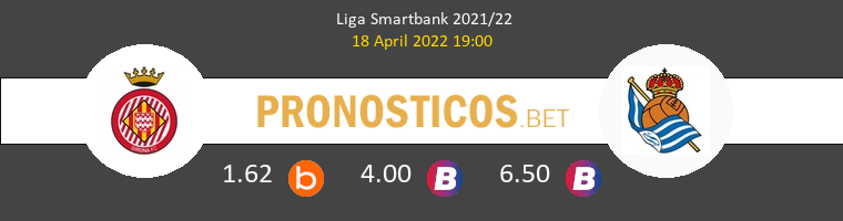 Girona vs R. Sociedad B Pronostico (18 Abr 2022) 1