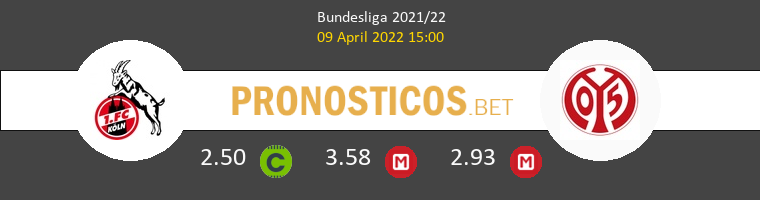 Koln vs Mainz 05 Pronostico (9 Abr 2022) 1