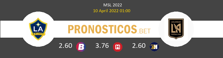 LA Galaxy vs Los Angeles FC Pronostico (10 Abr 2022) 1