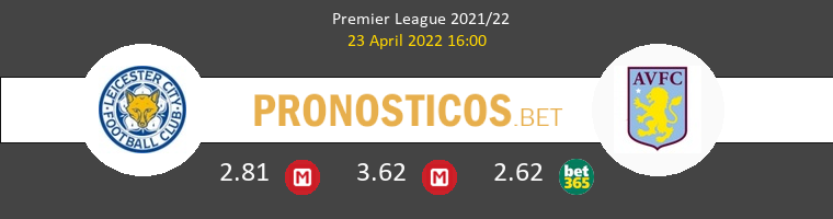 Leicester vs Aston Villa Pronostico (23 Abr 2022) 1
