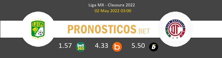 León vs Toluca Pronostico (2 May 2022) 1