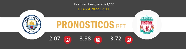 Manchester City vs Liverpool Pronostico (10 Abr 2022) 1