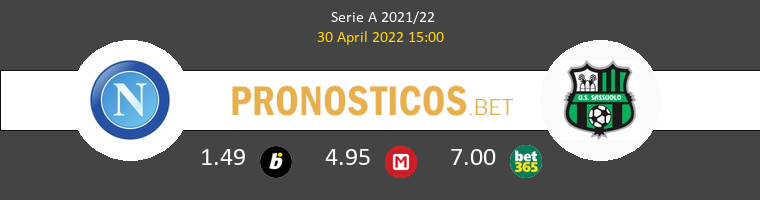 Napoles vs Sassuolo Pronostico (30 Abr 2022) 1