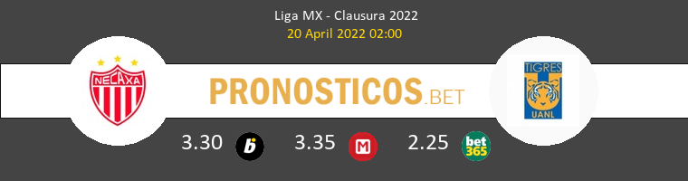 Necaxa vs Tigres UANL Pronostico (20 Abr 2022) 1