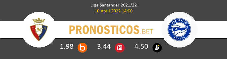 Osasuna vs Alavés Pronostico (10 Abr 2022) 1