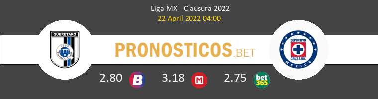 Querétaro vs Cruz Azul Pronostico (22 Abr 2022) 1