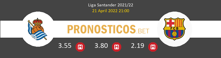 Real Sociedad vs Barcelona Pronostico (21 Abr 2022) 1