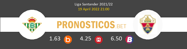 Real Betis vs Elche Pronostico (19 Abr 2022) 1