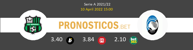 Sassuolo vs Atalanta Pronostico (10 Abr 2022) 1