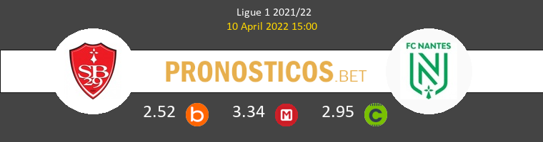 Stade Brestois vs Nantes Pronostico (10 Abr 2022) 1