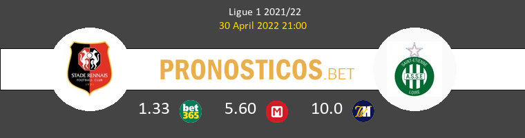 Stade Rennais vs SaintvÉtienne Pronostico (30 Abr 2022) 1