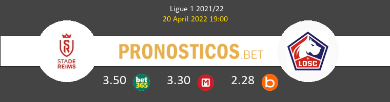 Reims vs Lille Pronostico (20 Abr 2022) 1