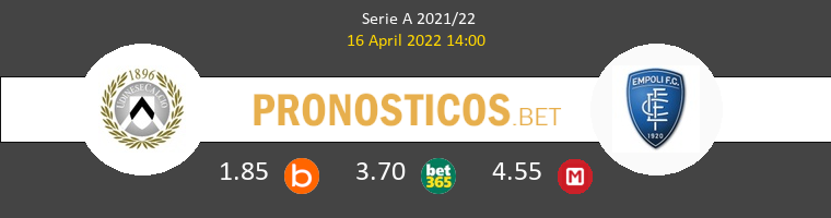 Udinese vs Empoli Pronostico (16 Abr 2022) 1