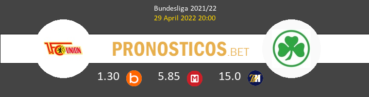 Union Berlin vs Greuther Fürth Pronostico (29 Abr 2022) 1