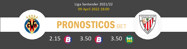 Villarreal vs Athletic Pronostico (9 Abr 2022) 1